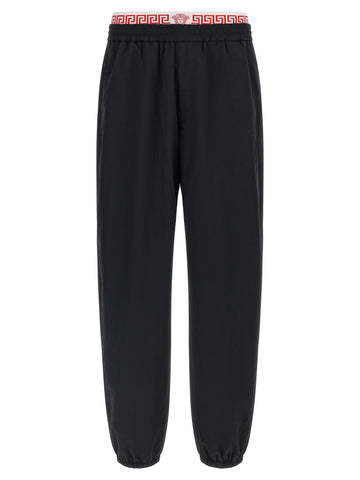 Black Polyamide Joggers (Workout Pants)