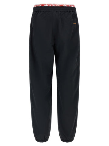 Black Polyamide Joggers (Workout Pants)