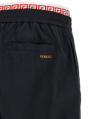 Black Polyamide Joggers (Workout Pants)