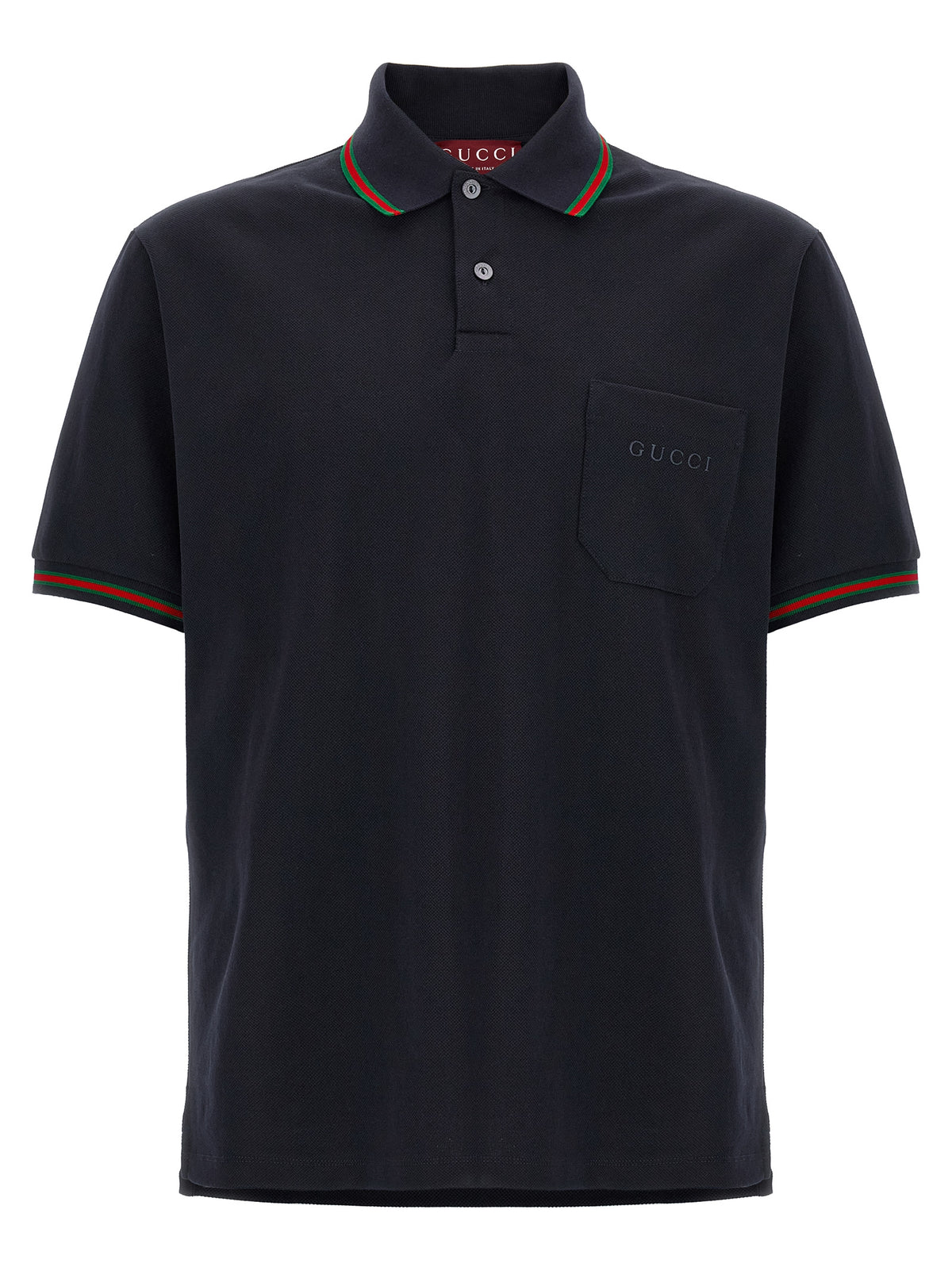 Blue Cotton Polo Shirt