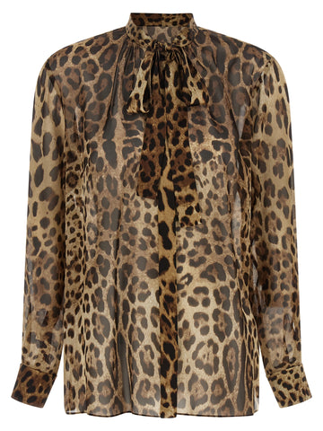 Brown Silk Blouse