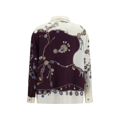 Multicolor Silk Pattern Shirt