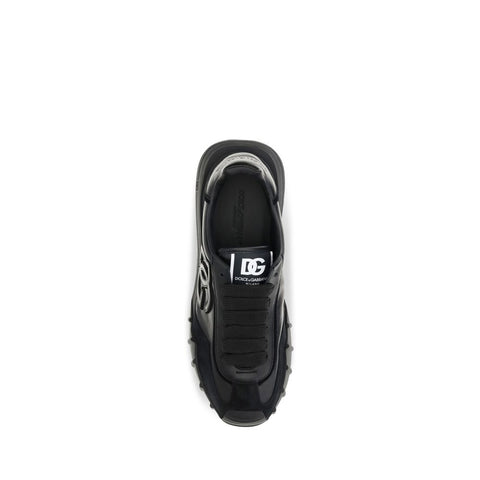 Black Calf Leather Bos Taurus Athletic Sneakers