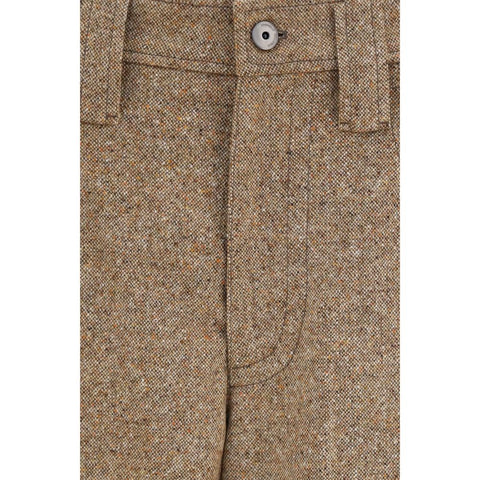 Beige Wool Oves Aries Casual Pants