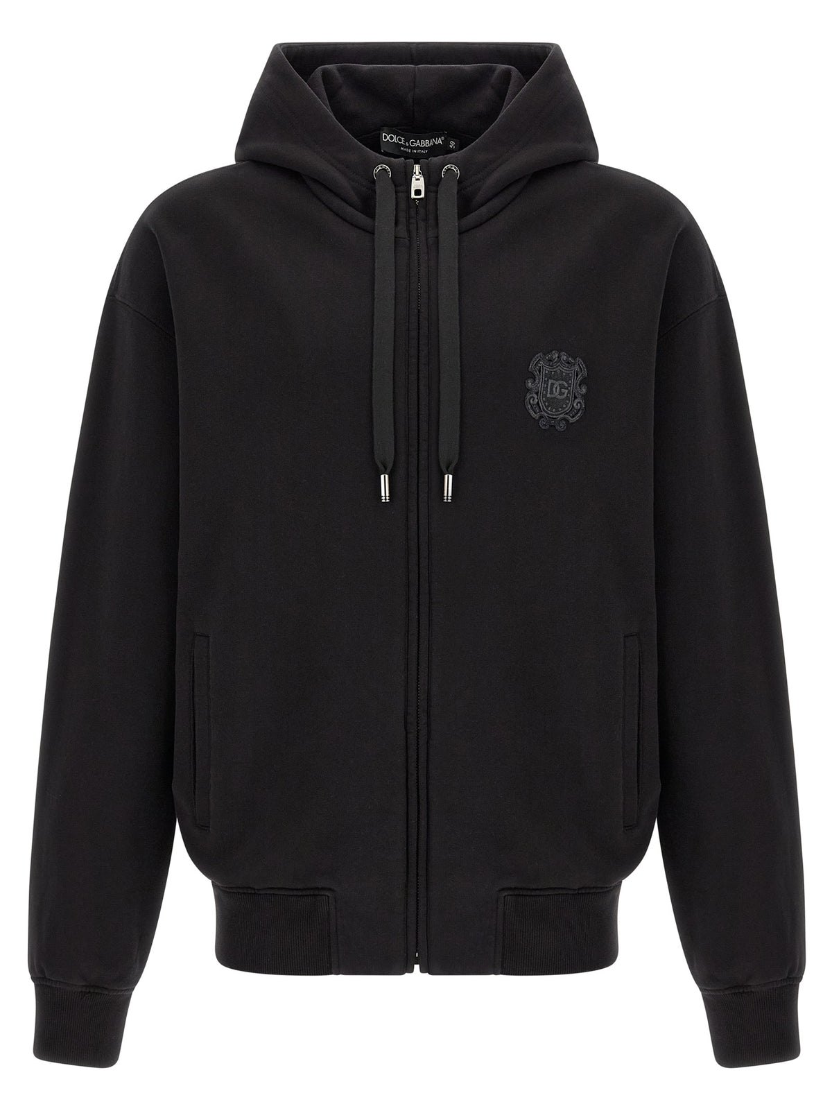 Black Cotton Sweatshirt