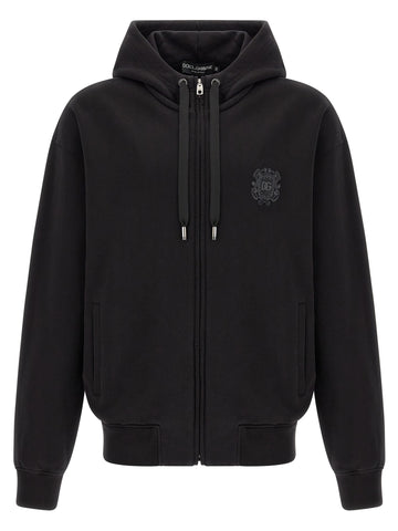 Black Cotton Sweatshirt