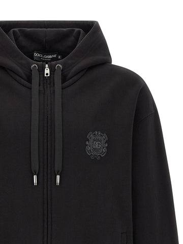 Black Cotton Sweatshirt