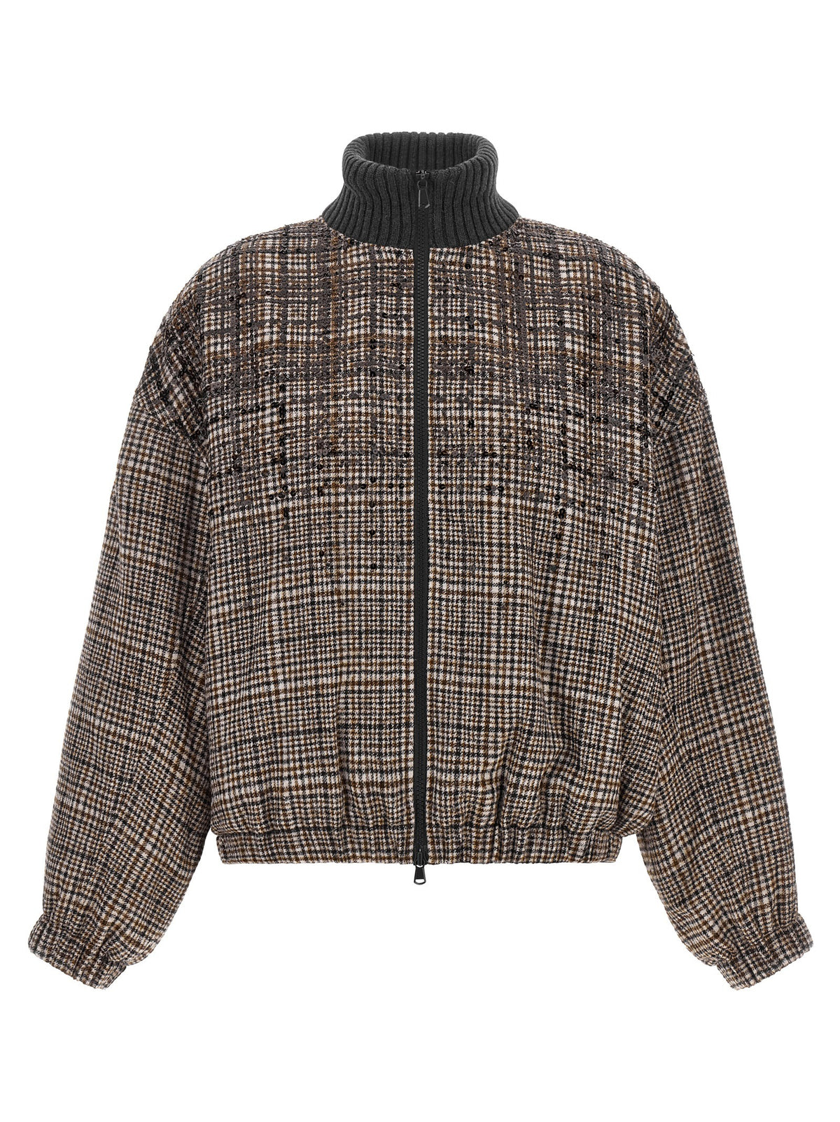 Brown Alpaca Leather Bomber