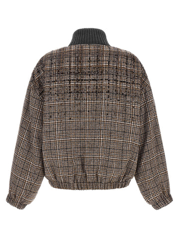Brown Alpaca Leather Bomber