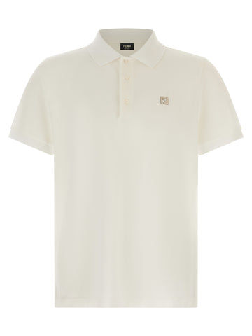 White Cotton Polo Shirt