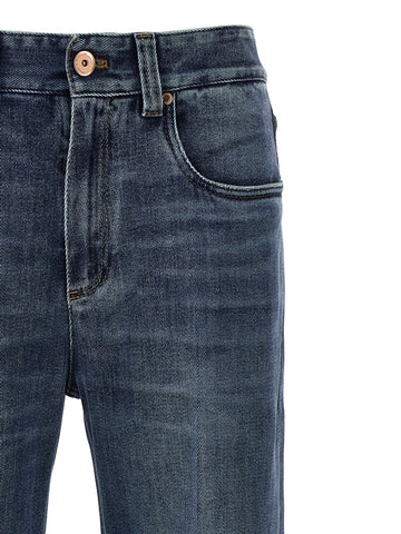 Blue Cotton Relaxed Fit Jeans