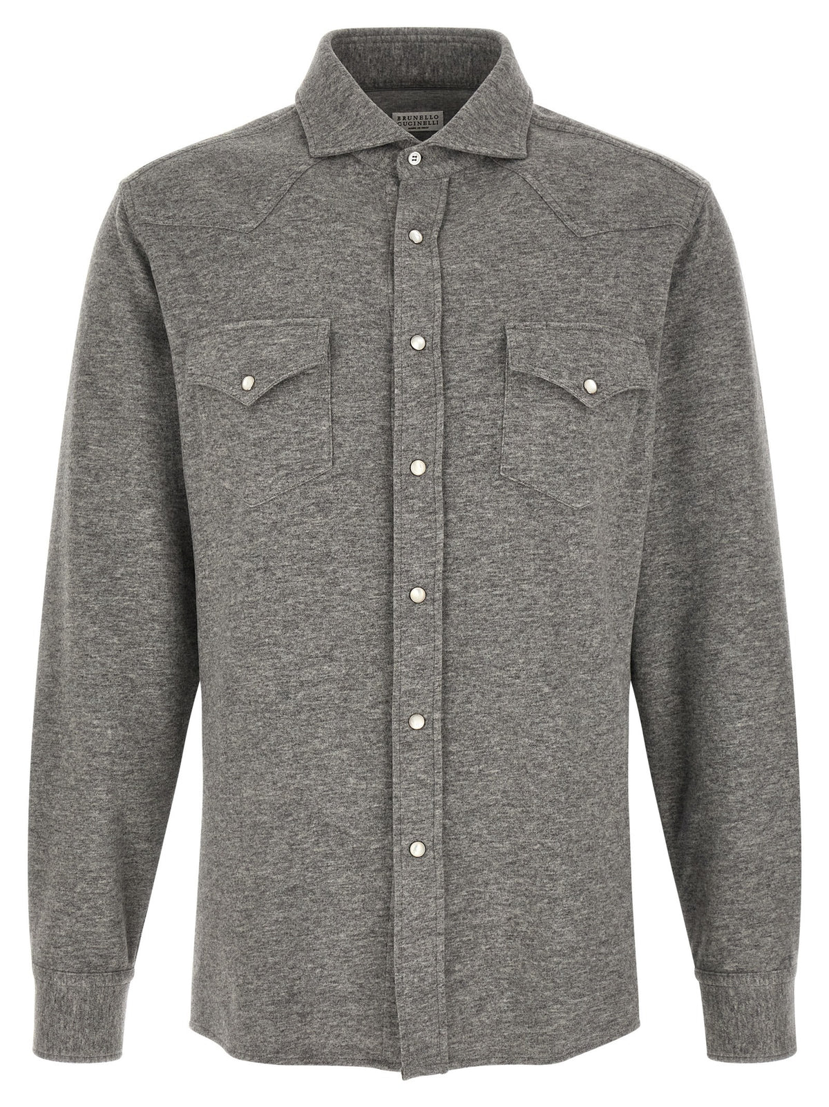 Gray Cashmere Blouse