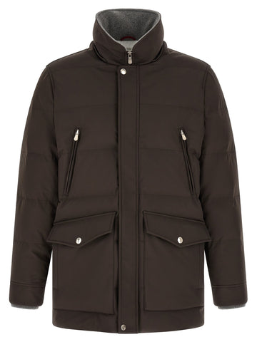 Brown Polyamide Parka