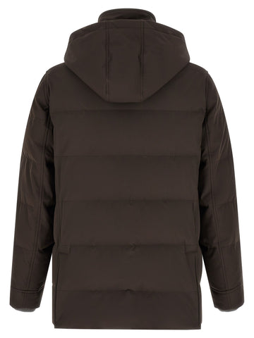 Brown Polyamide Parka