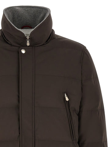 Brown Polyamide Parka