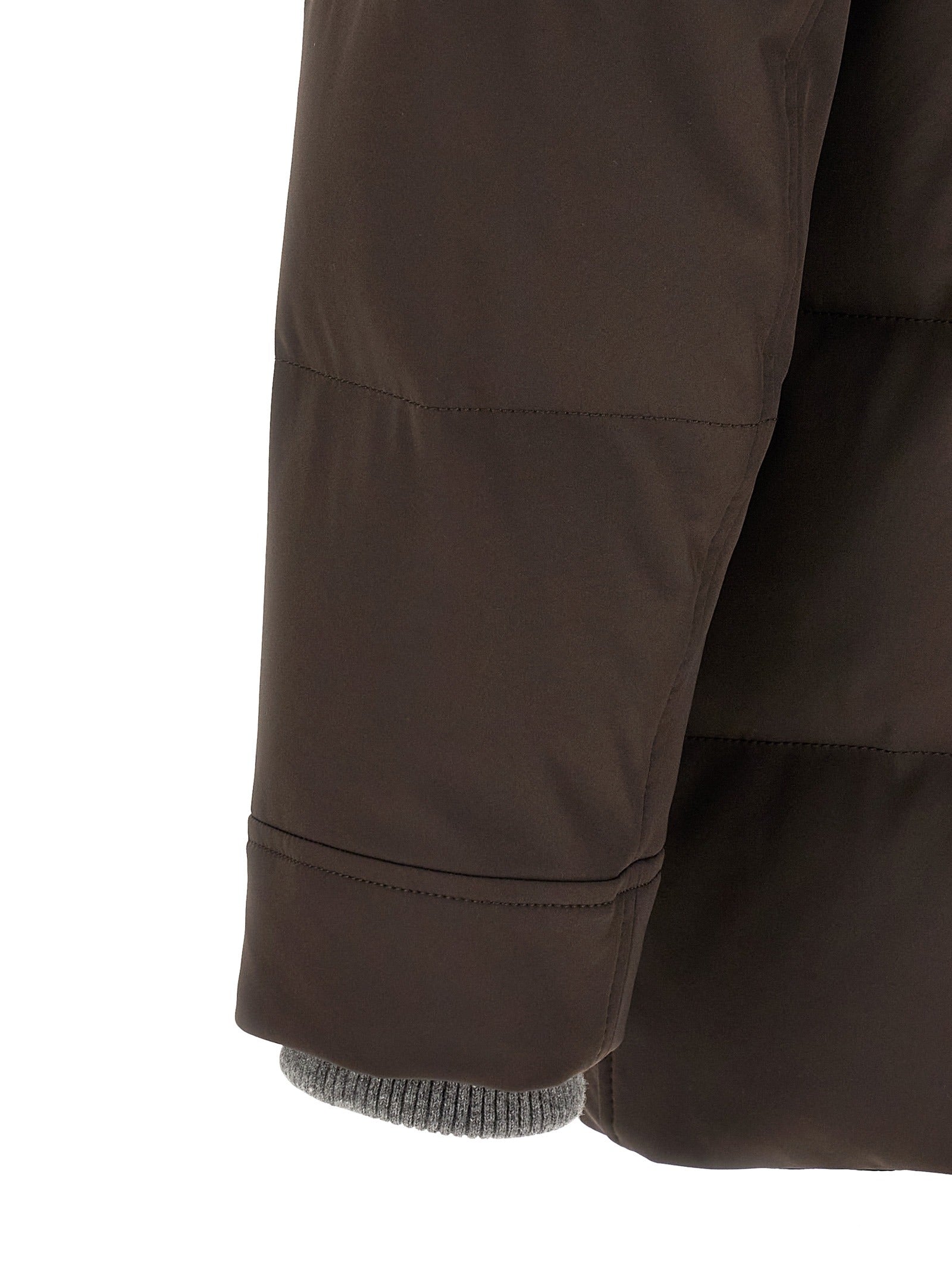Brown Polyamide Parka