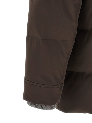 Brown Polyamide Parka