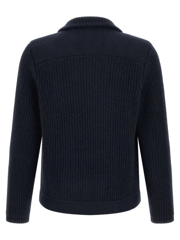 Blue Cashmere Cardigan