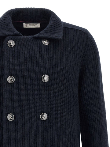 Blue Cashmere Cardigan