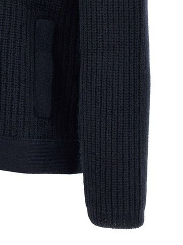 Blue Cashmere Cardigan
