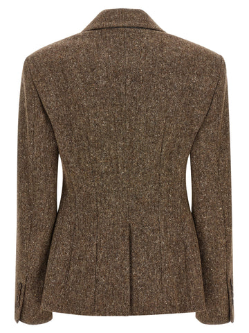 Brown Virgin Wool Blazer