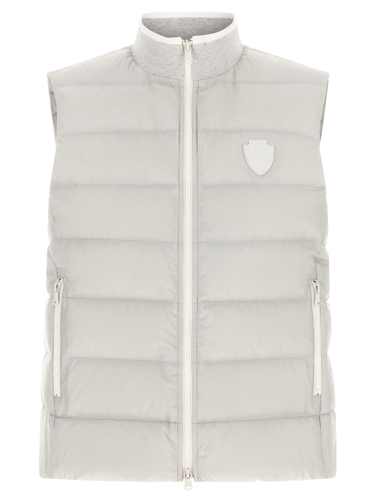 Gray Polyester Sleeveless Jacket
