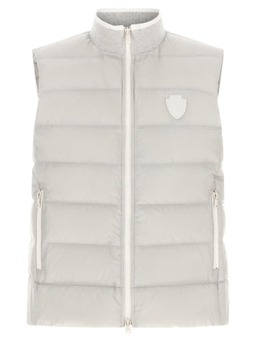 Gray Polyester Sleeveless Jacket