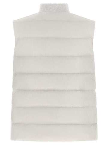 Gray Polyester Sleeveless Jacket