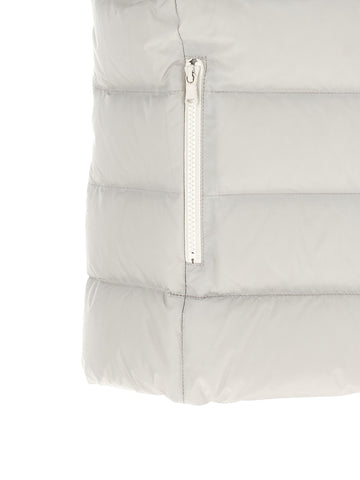Gray Polyester Sleeveless Jacket