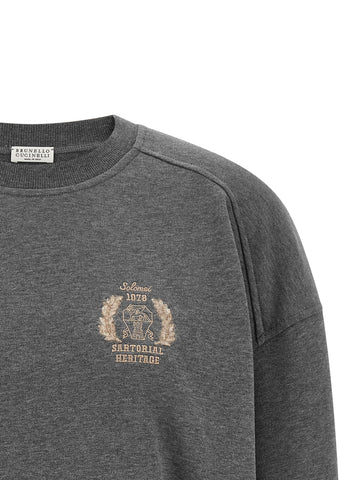 Gray Cotton Sweatshirt
