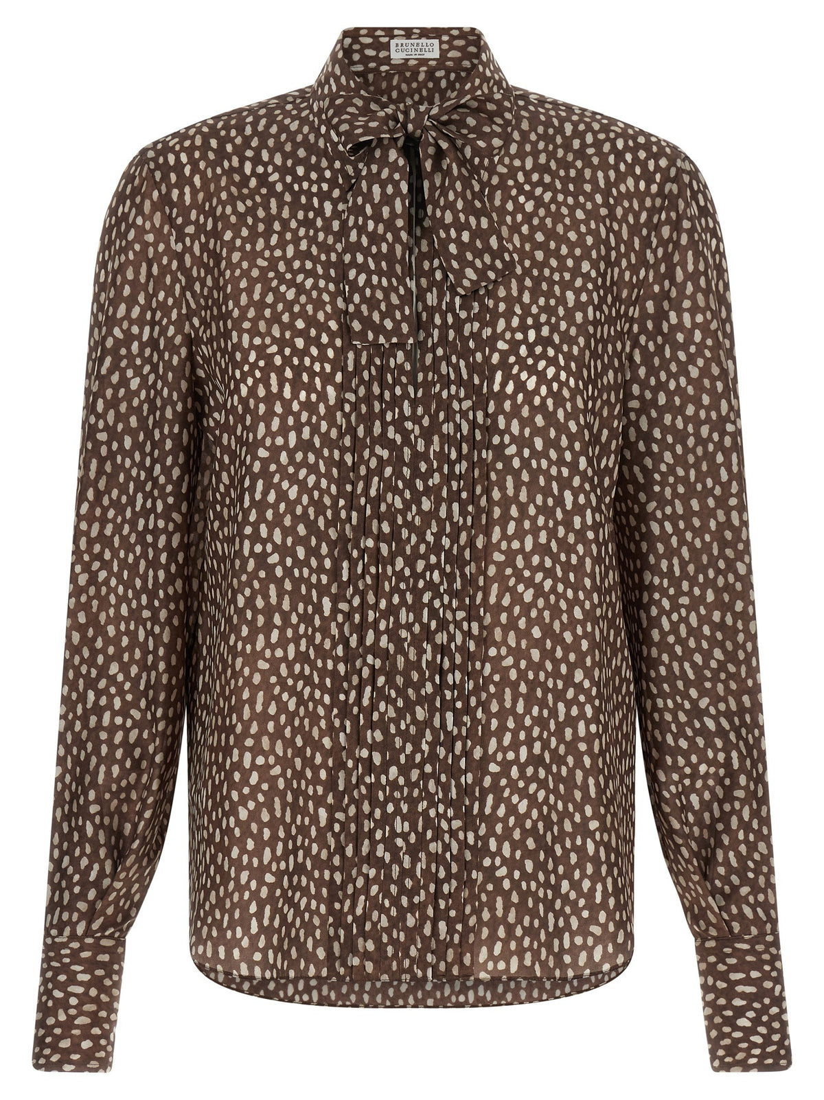 Brown Silk Blouse