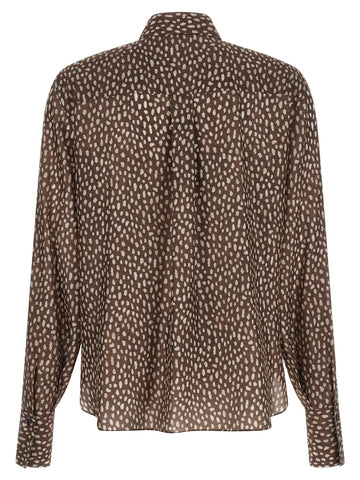 Brown Silk Blouse