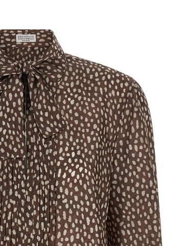 Brown Silk Blouse