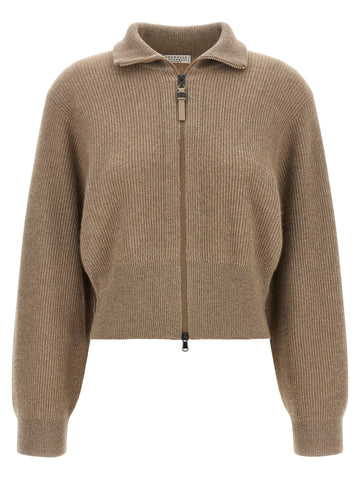 Brown Cashmere Cardigan