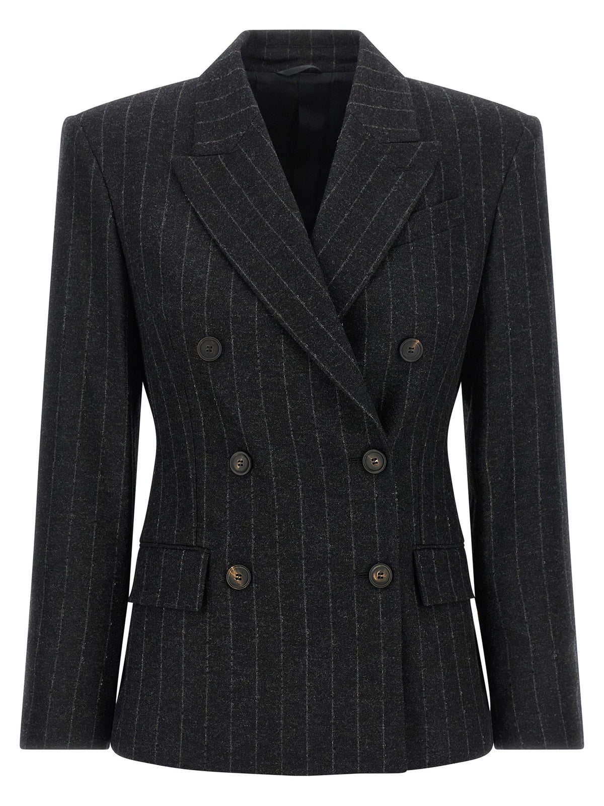 Gray Virgin Wool Blazer