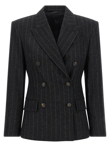 Gray Virgin Wool Blazer