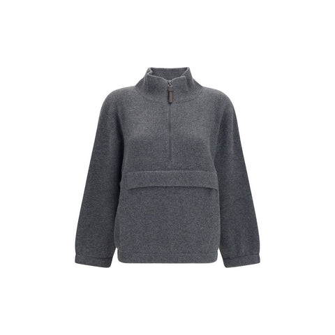 Gray Cashmere Sweatshirt