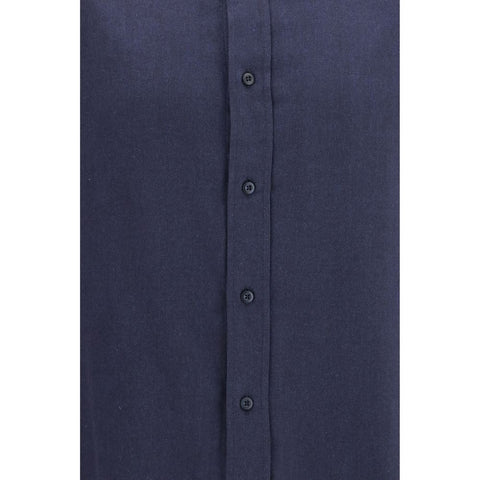 Blue Cotton Dress Shirt