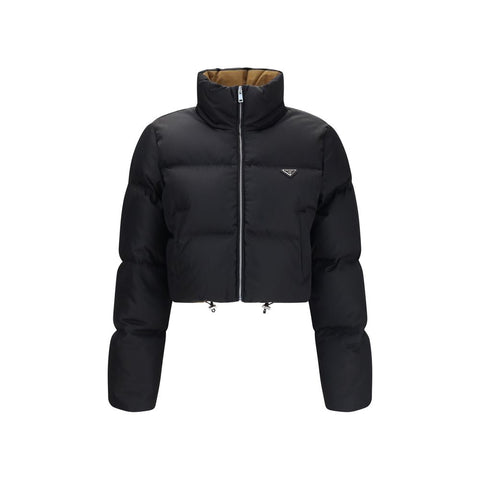 Black Goose Down Full-Length Jacket