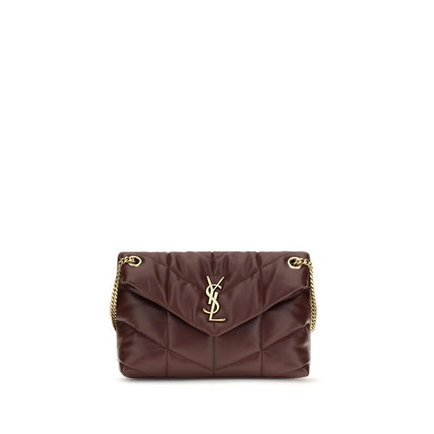 Bordeaux Lamb Leather Shoulder Bag