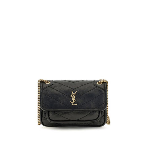 Black Calf Leather Bos Taurus Shoulder Bag