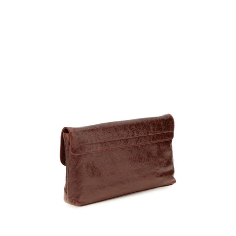 Bordeaux Lamb Ovis Aries Clutch Bag