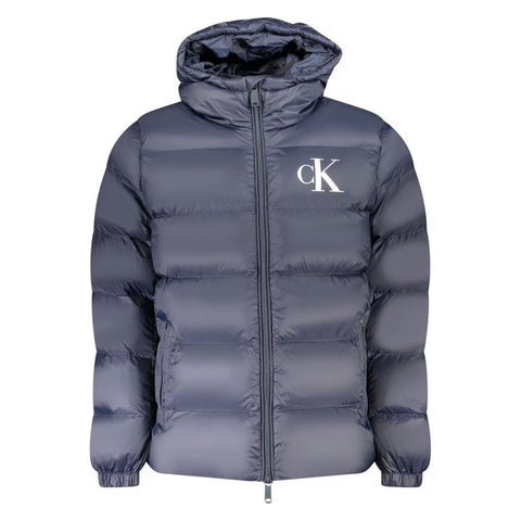 Blue Nylon Men's Jacket