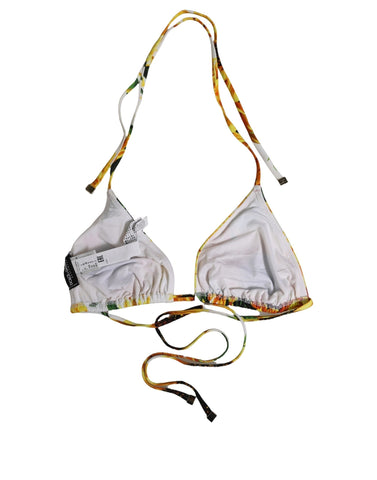 Multicolor Floral Halter Beachwear Bikini Top