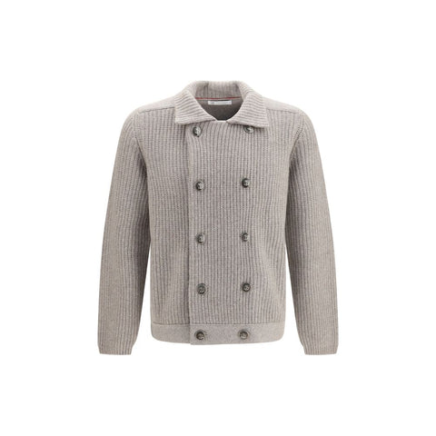 Gray Cashmere Cardigan