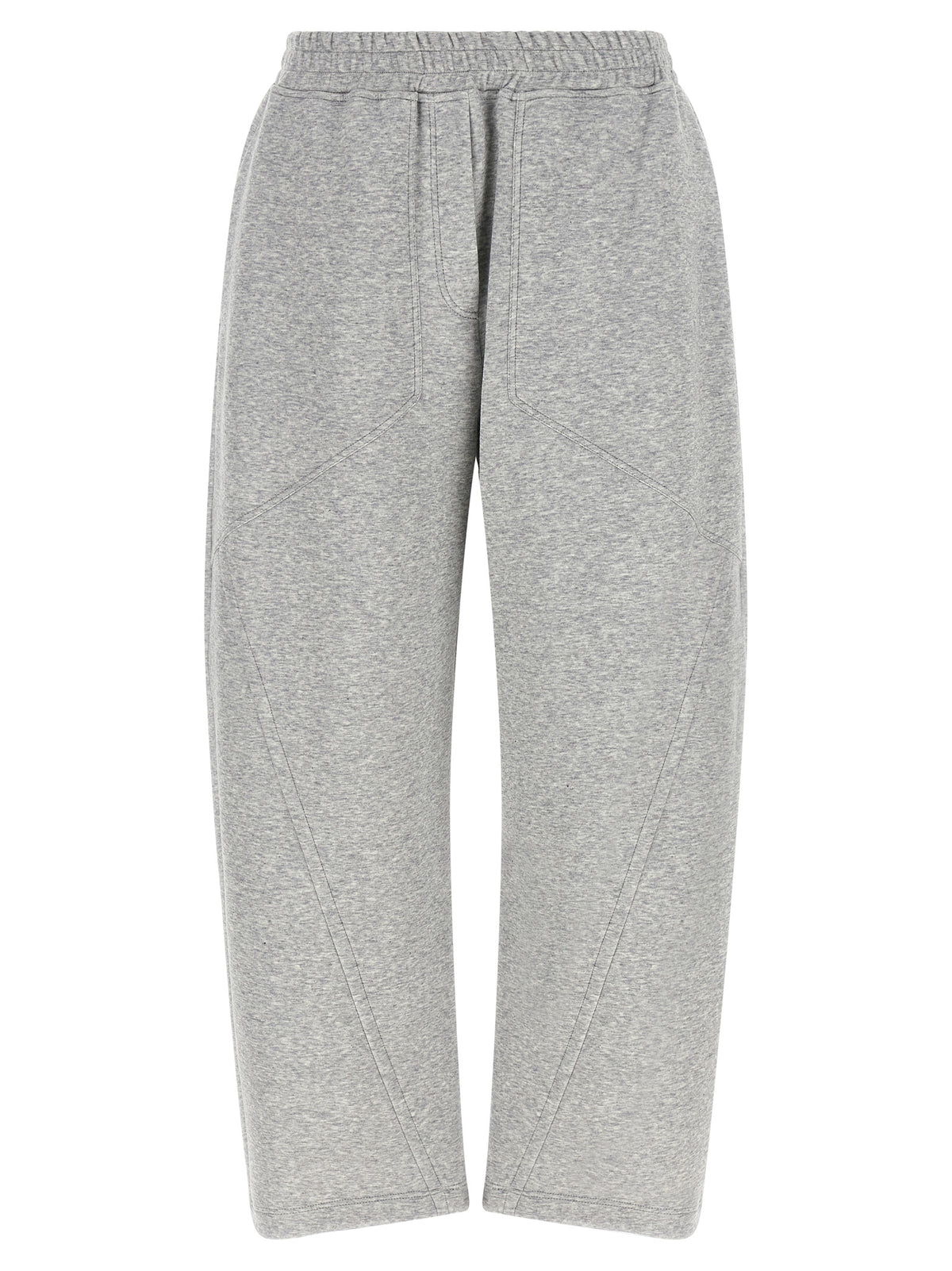 Gray Cotton Athletic Pants