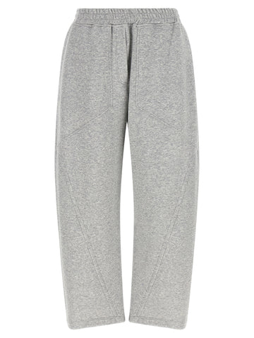 Gray Cotton Athletic Pants