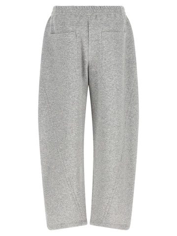 Gray Cotton Athletic Pants