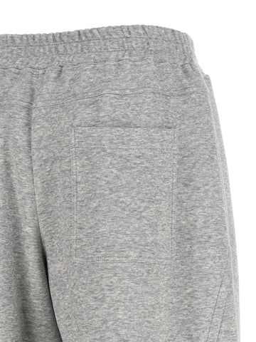 Gray Cotton Athletic Pants