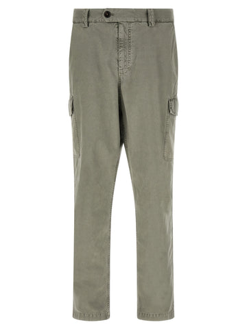Bicolor Cotton Cargo Pants